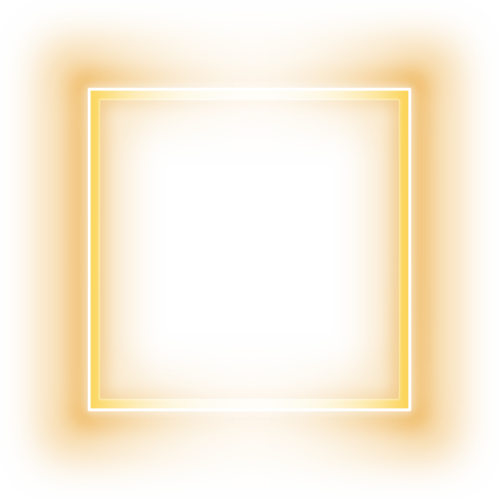 Square neon frame
